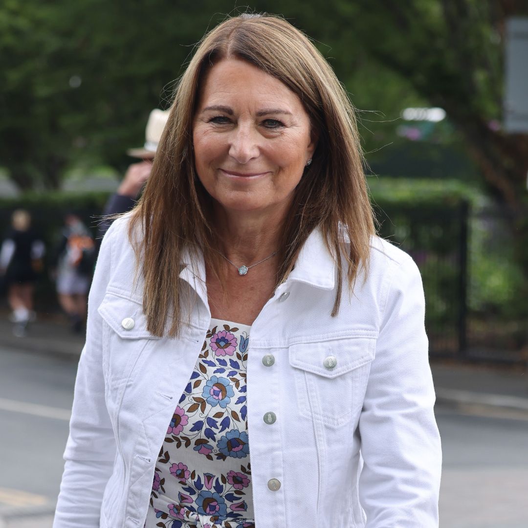 Carole Middleton shows off Mustique tan following birthday trip in rare outing