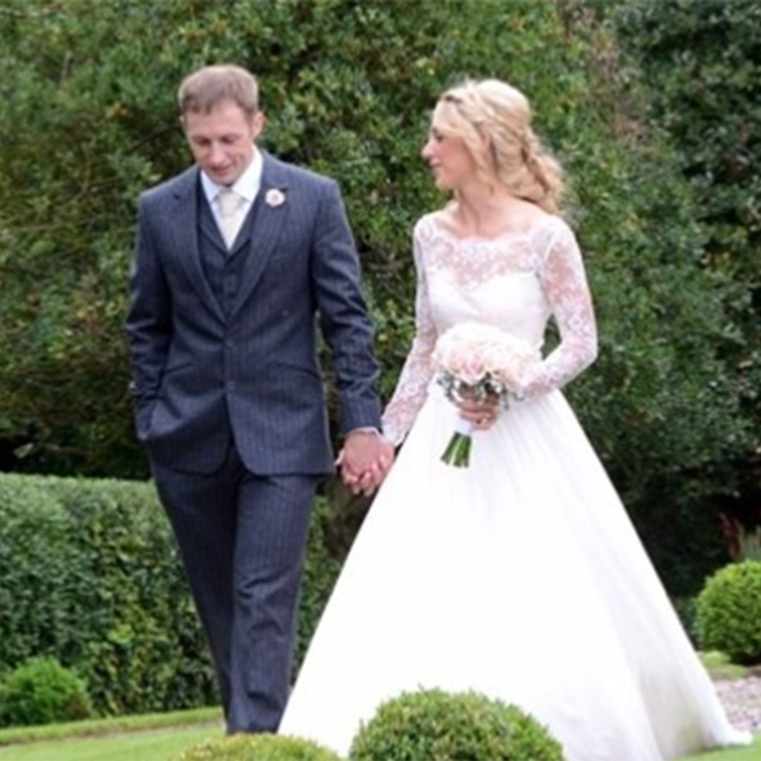 Laura Trott's baby boy Albert christened on her wedding anniversary