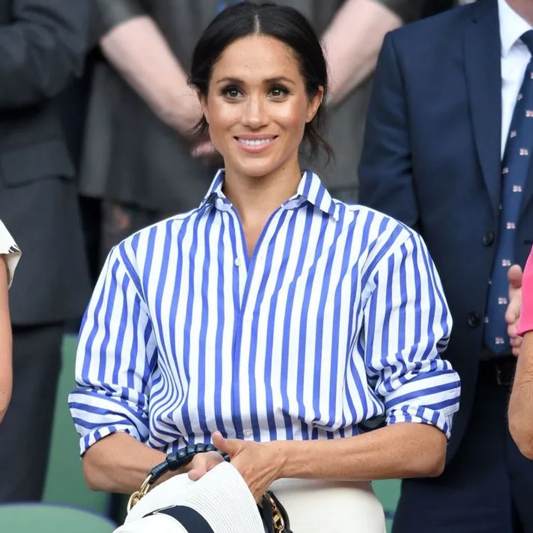 8 blue & white striped shirts that feel very Meghan at Wimbledon