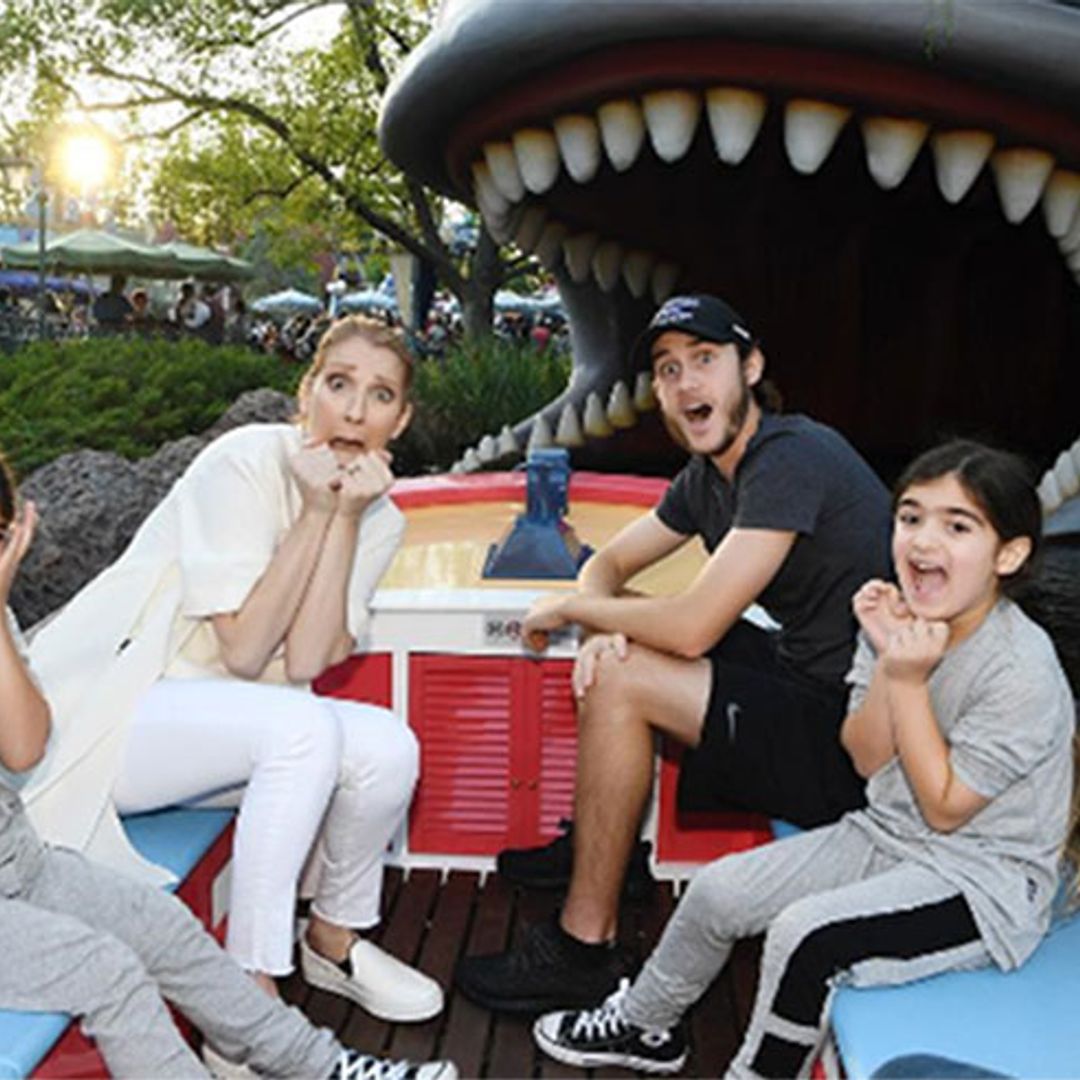 Celine Dion makes twins' first birthday since their dad's death special at Disneyland, plus other Disney-mad stars