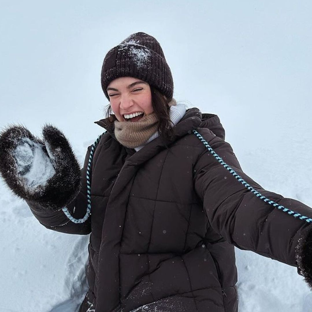 Lily James just showed us the chicest skiing wardrobe of 2024