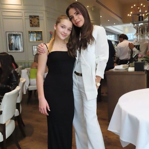 Harper Beckham, 12, looks like an angel in dress from mum Victoria's collection