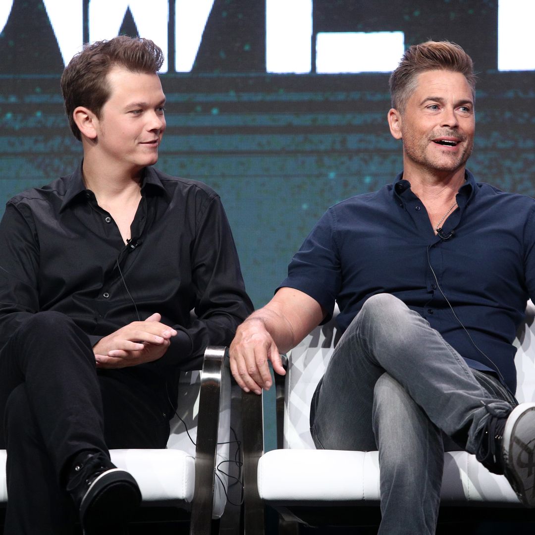 Matthew Lowe (L) and executive producer Rob Lowe of 'The Lowe Files ' speak onstage during the A+E  portion of the 2017 Summer Television Critics Association Press Tour at The Beverly Hilton Hotel on July 28, 2017 in Beverly Hills, California.