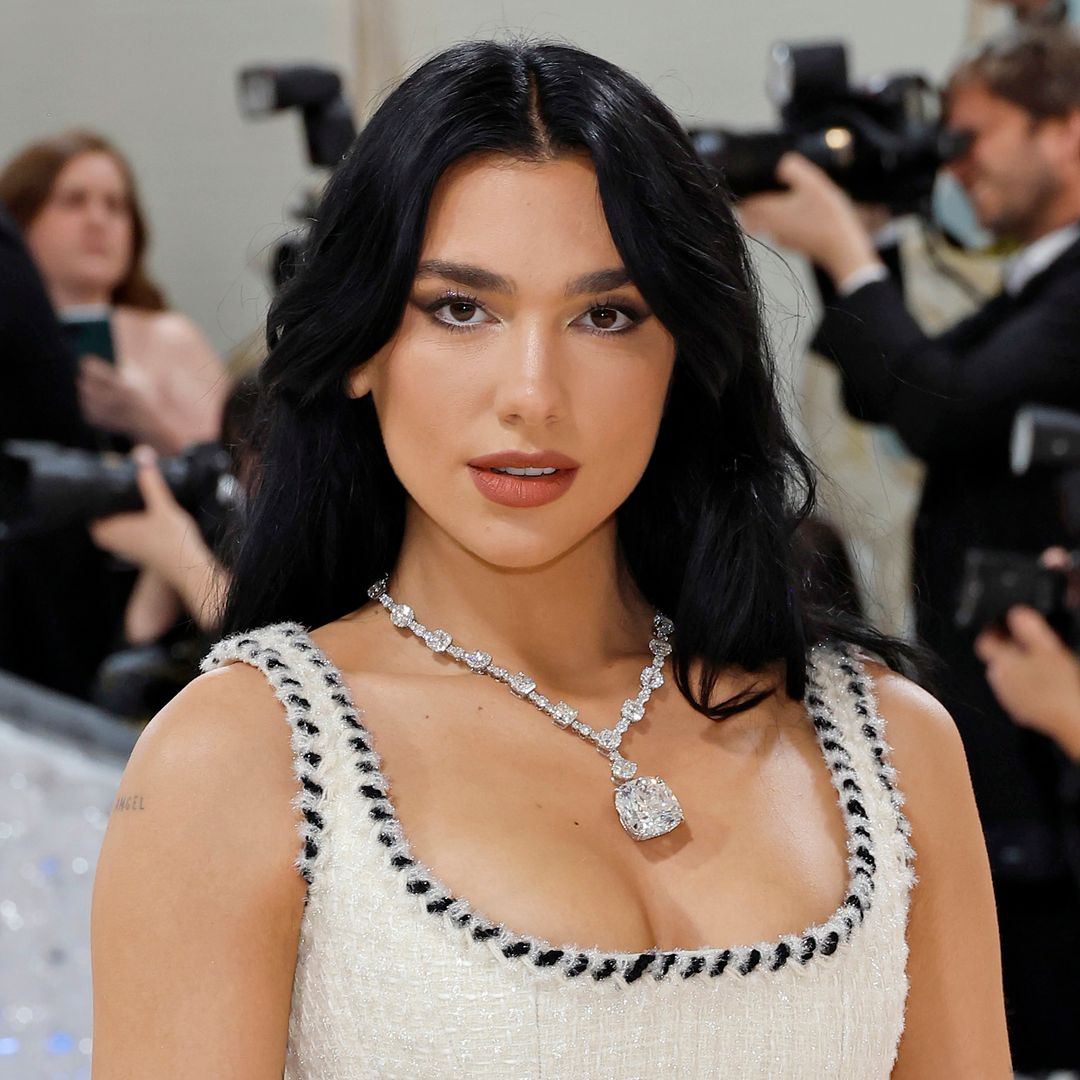 Did Dua Lipa just tease her off-the-shoulder wedding gown?