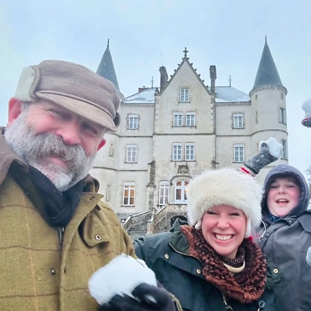 Dick and Angel Strawbridge unveil glittering Christmas tree at the Chateau for first time