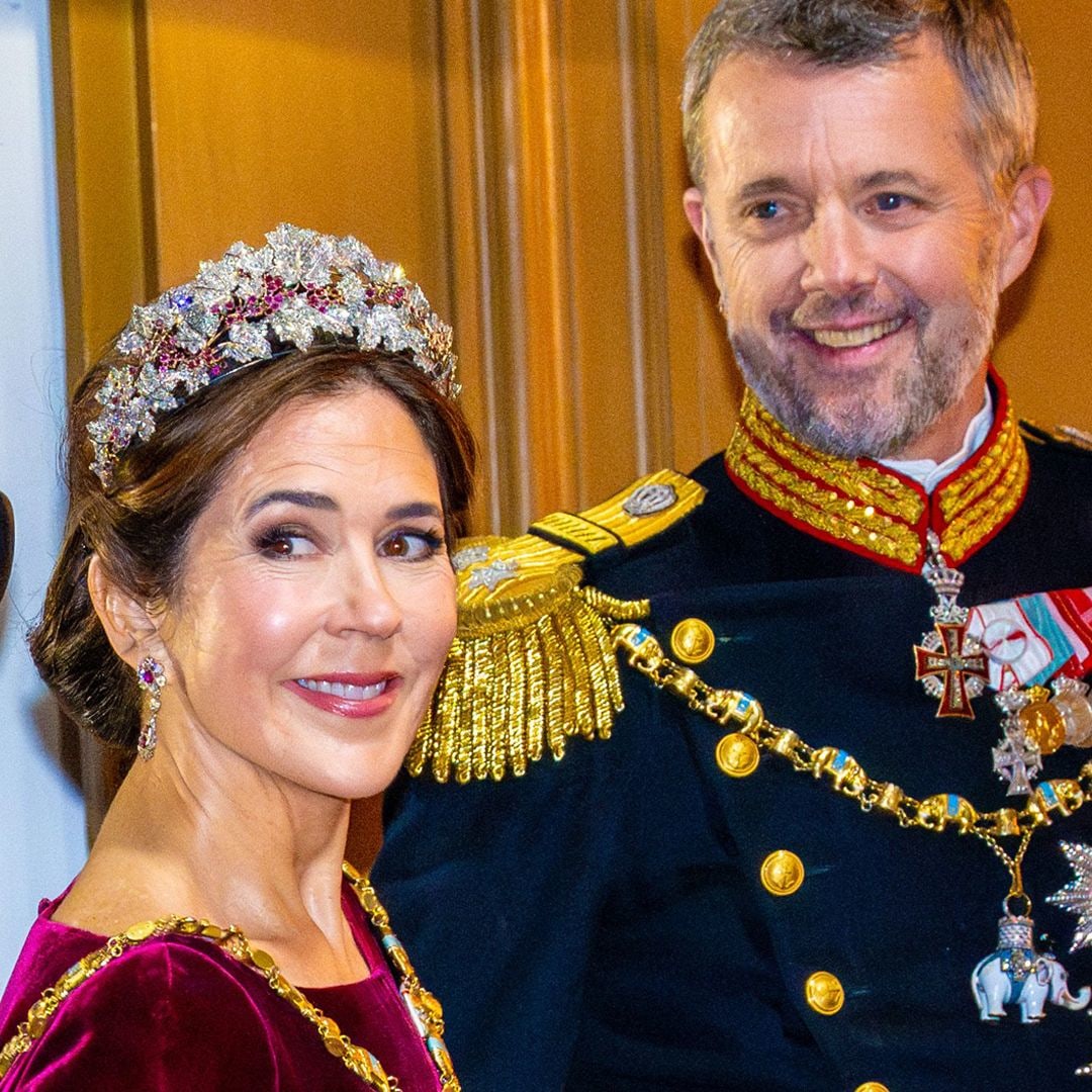 Crown Princess Mary is every inch a queen in glittering tiara alongside Queen Margrethe following abdication announcement