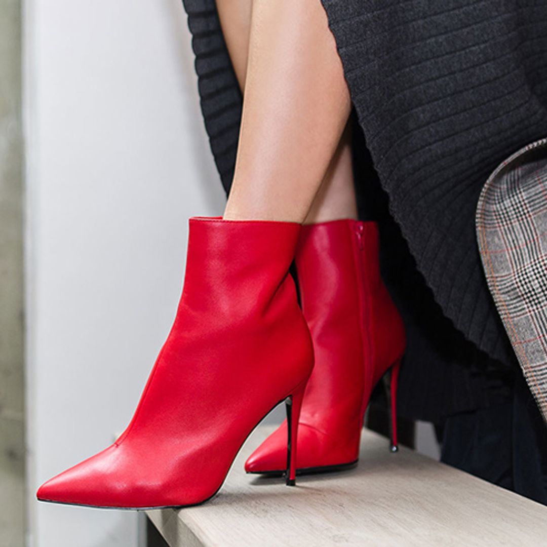 HFM's Tuesday Shoesday! Kurt Geiger's red leather Ride boots