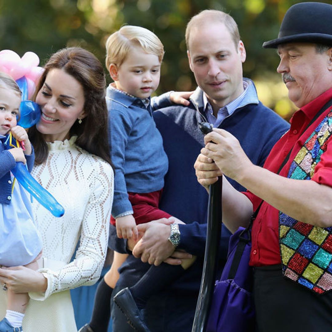 Prince George and Princess Charlotte are mesmerized by balloons and animals at royal playdate in Canada