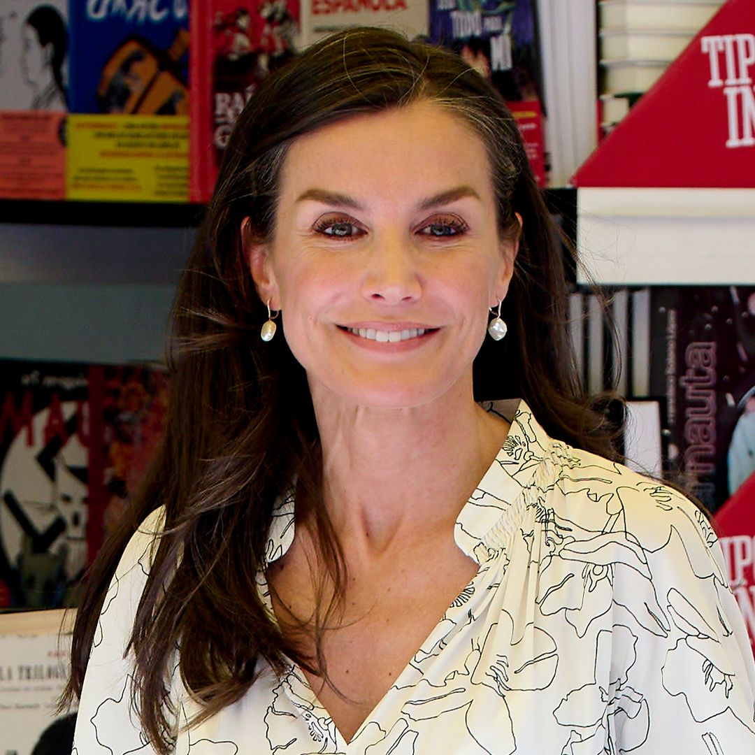 Queen Letizia's printed midi dress is the perfect holiday wardrobe addition