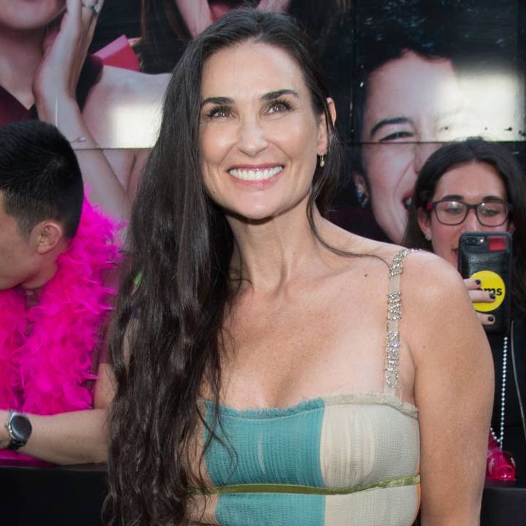 Demi Moore is a total showstopper in a daring netted jumpsuit