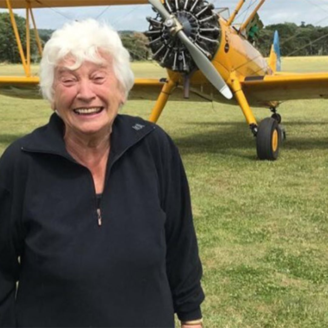 Phillip Schofield's mum Pat does wing walk for charity – see the amazing video!
