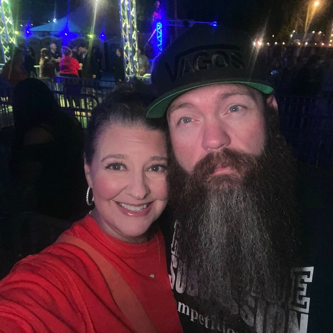 Elizabeth Millsap Gini and her husband Jerry Gini pose for a selfie, shared on Facebook