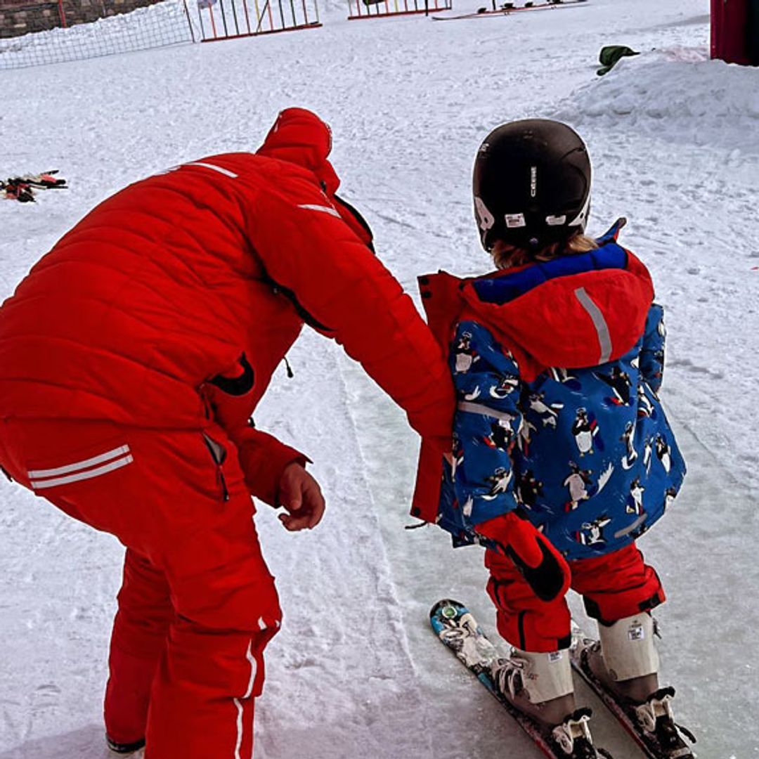 Carrie Johnson shares adorable video of son Wilfred from the mountains during ultra-luxe ski trip