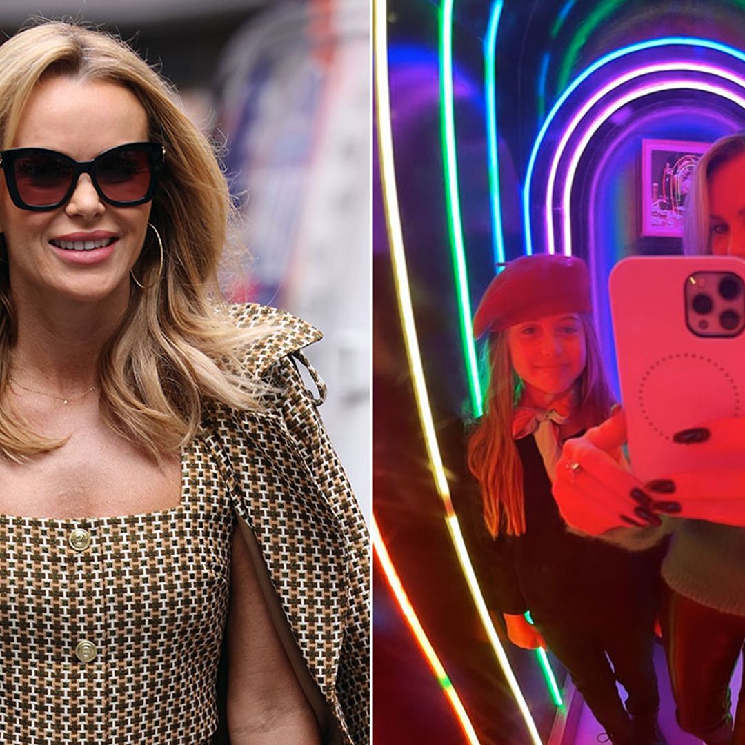 Amanda Holden enjoys girls' night with daughter Hollie - and the dessert is epic