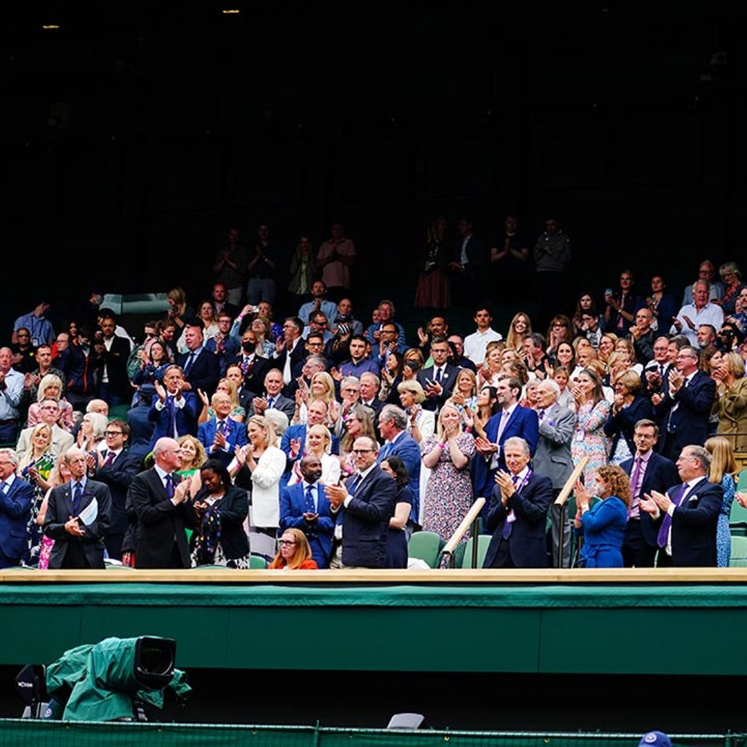 Wimbledon Royal Box: Duke of Kent, Captain Sir Tom Moore's daughter and more on day one