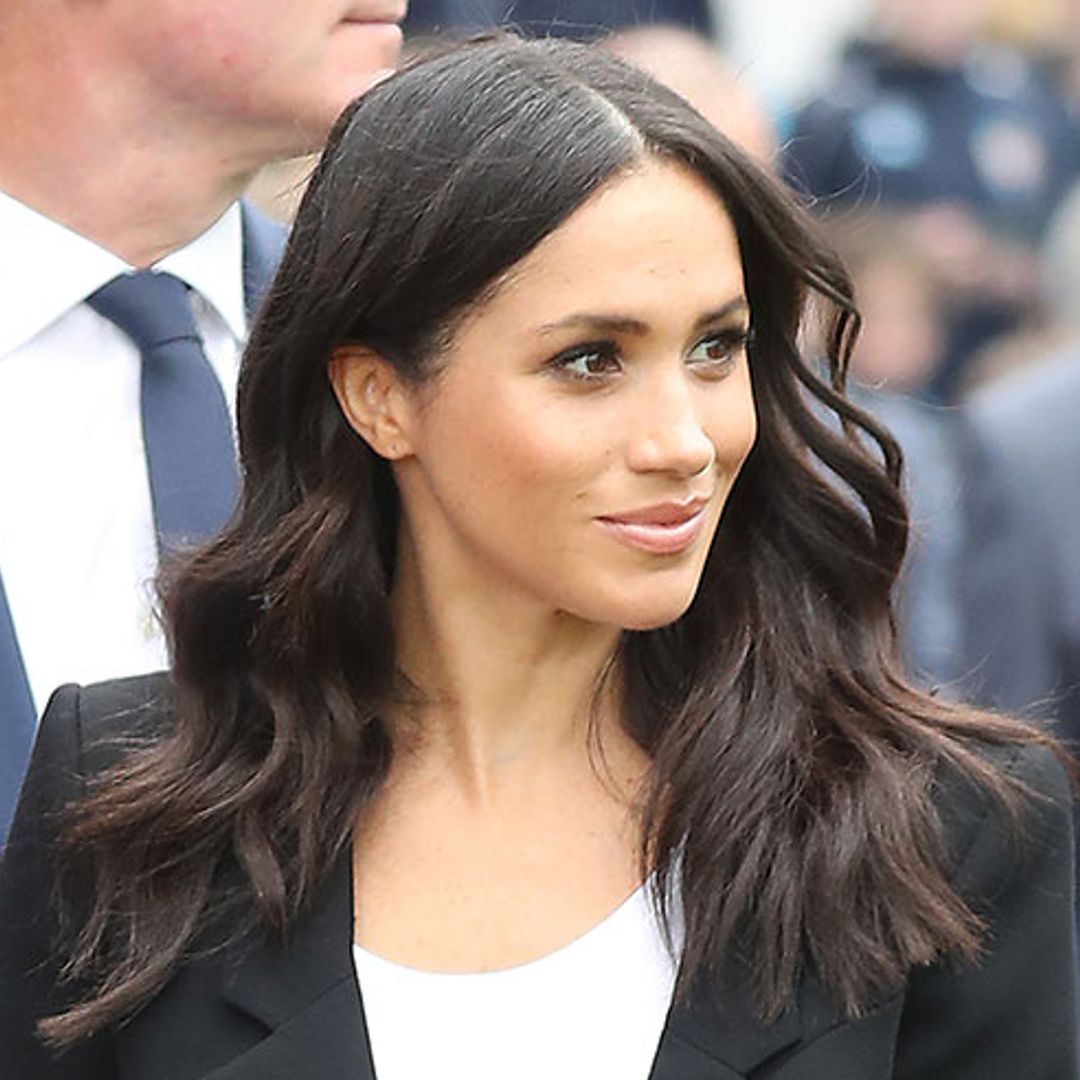 Duchess Meghan does a quick change into black suit on day two of the royal tour of Ireland
