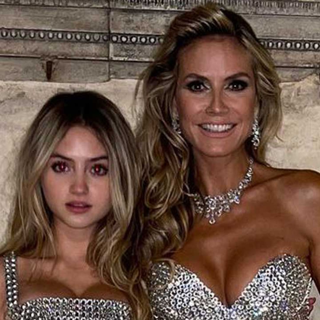 Heidi Klum is the picture of elegance in jaw-dropping embellished gown