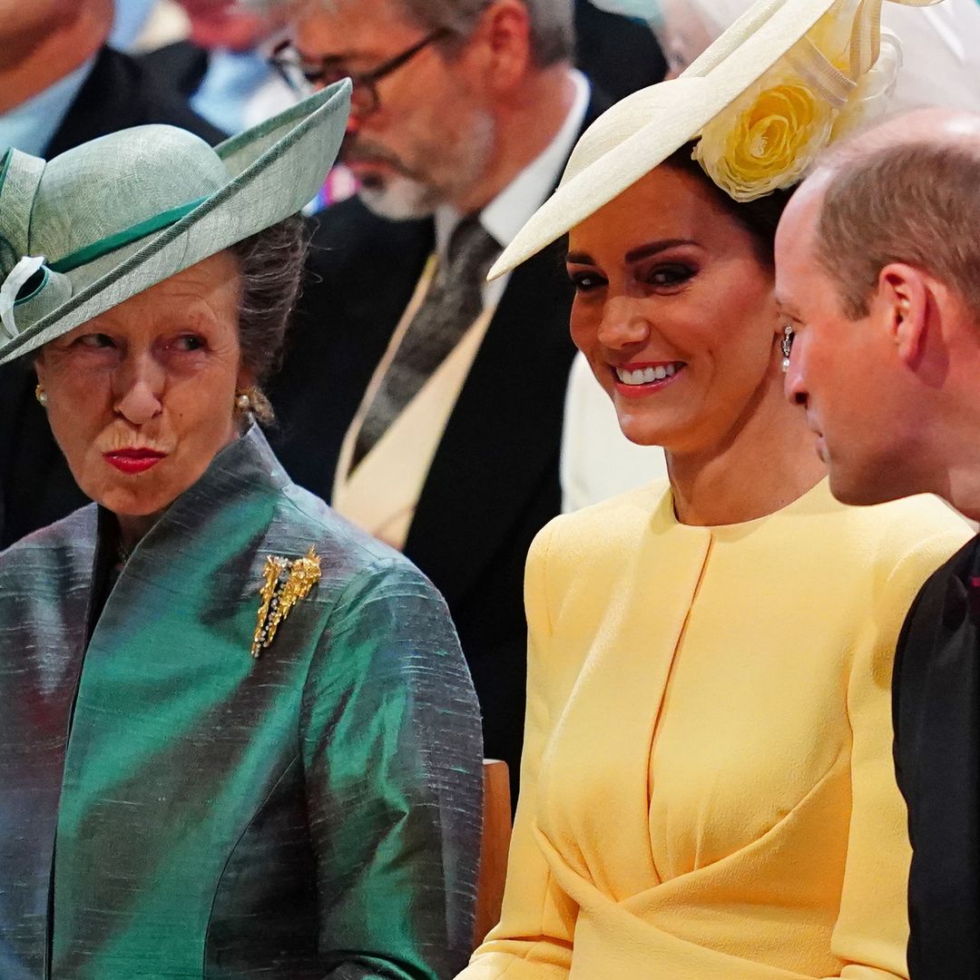 Prince William's reassuring words of advice for Princess Anne caught on camera