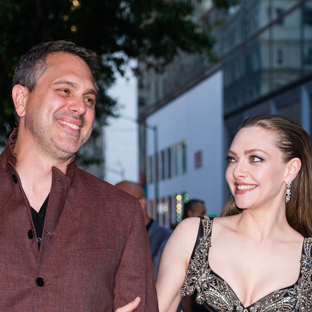 Amanda Seyfried looks sensational in jeweled PVC bra for rare outing with famous husband