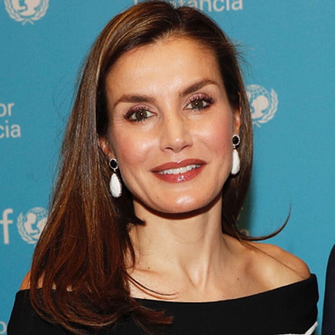 Queen Letizia models one of summer's hottest trends at UNICEF event