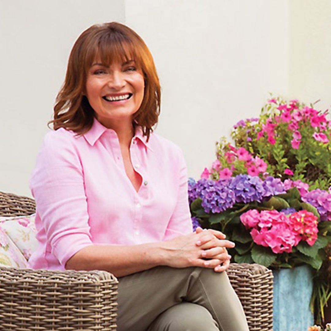 Lorraine Kelly makes the most of the British summertime in her beautiful new garden