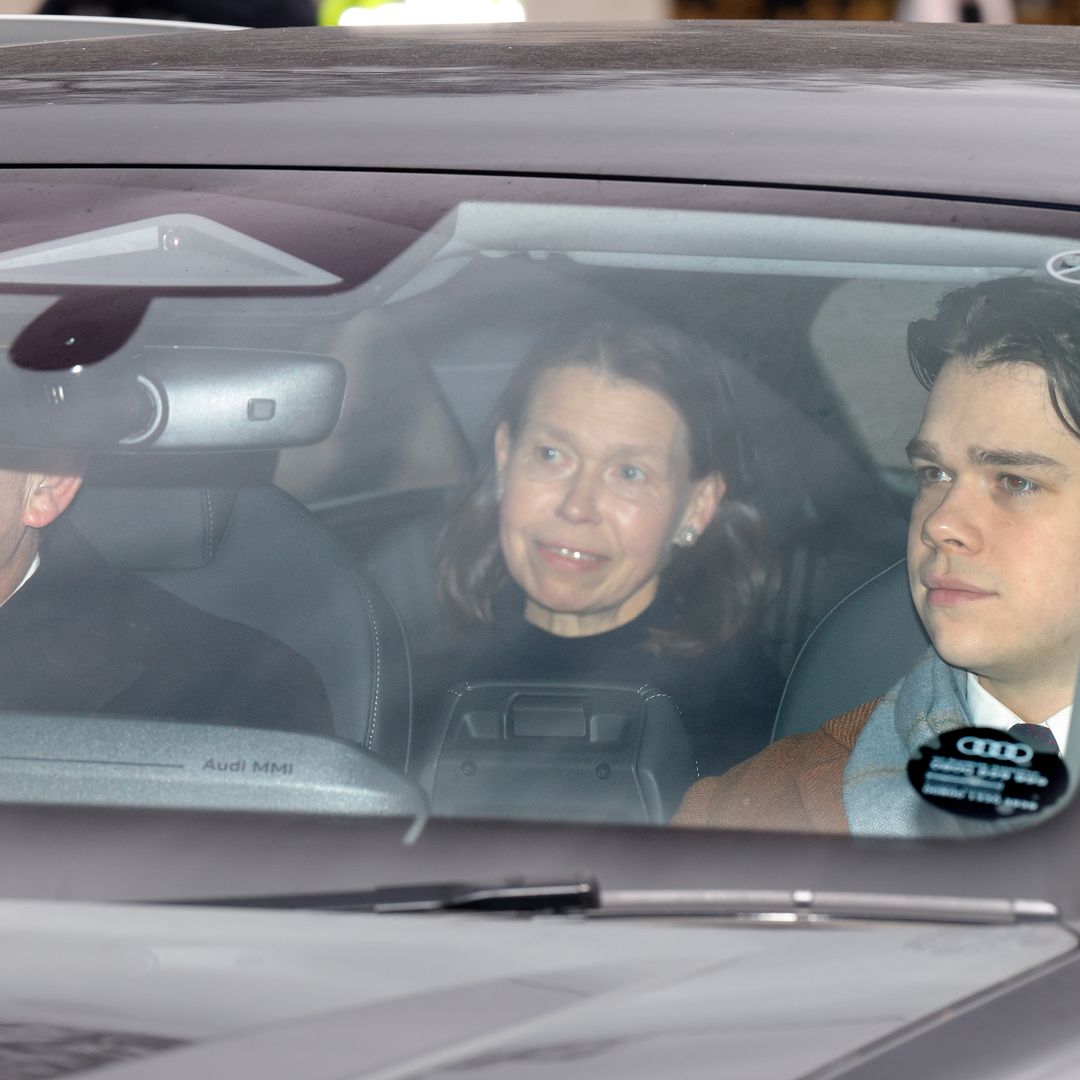 Lady Sarah Chatto attends royal family pre-Christmas lunch with husband Daniel and son Sam