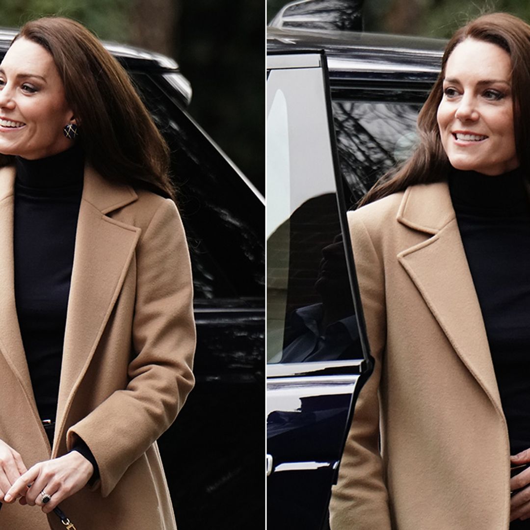 Princess Kate strikes again in fitted flares and the boldest earrings