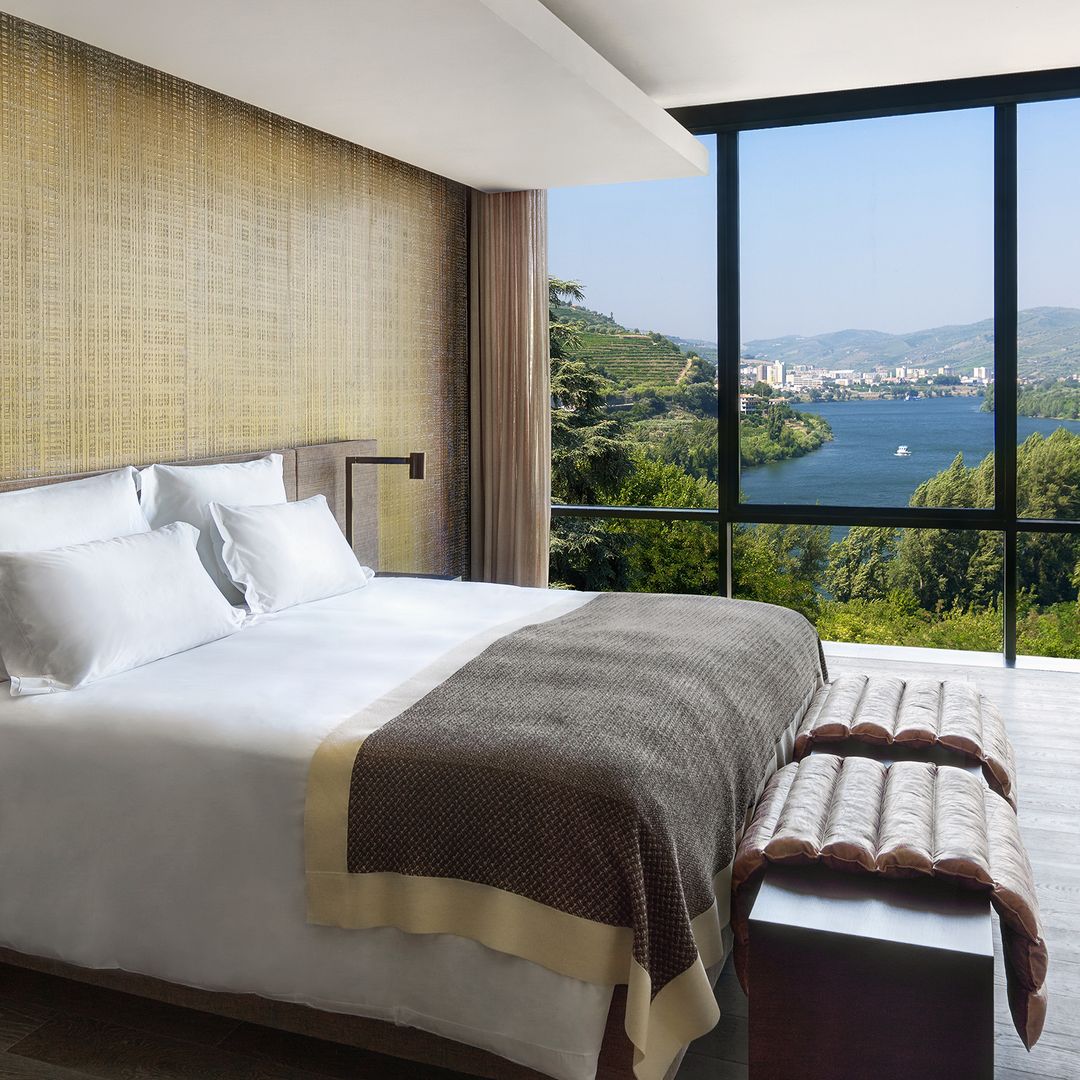 interior bedroom at Six Senses Douro Valley Portugal