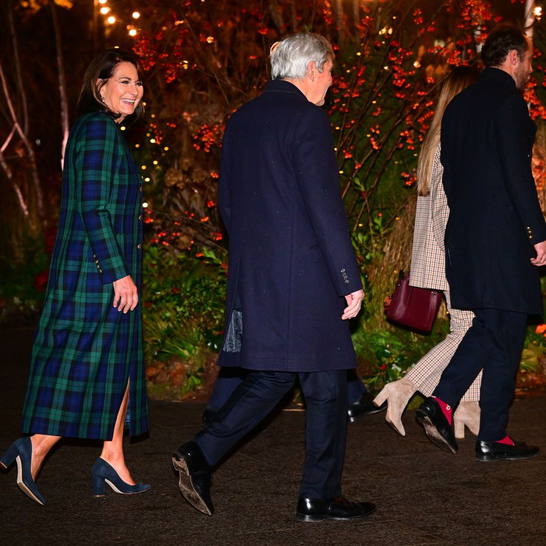 Carole and Michael Middleton show support for Kate at carol service