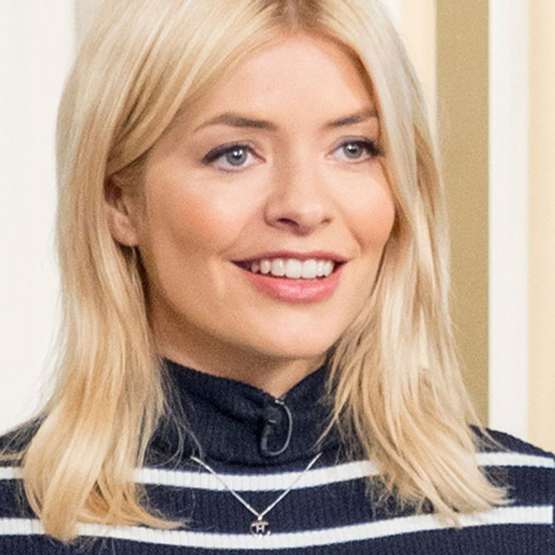 Holly Willoughby wears a stunning rainbow tweed skirt from the high street, and we need it
