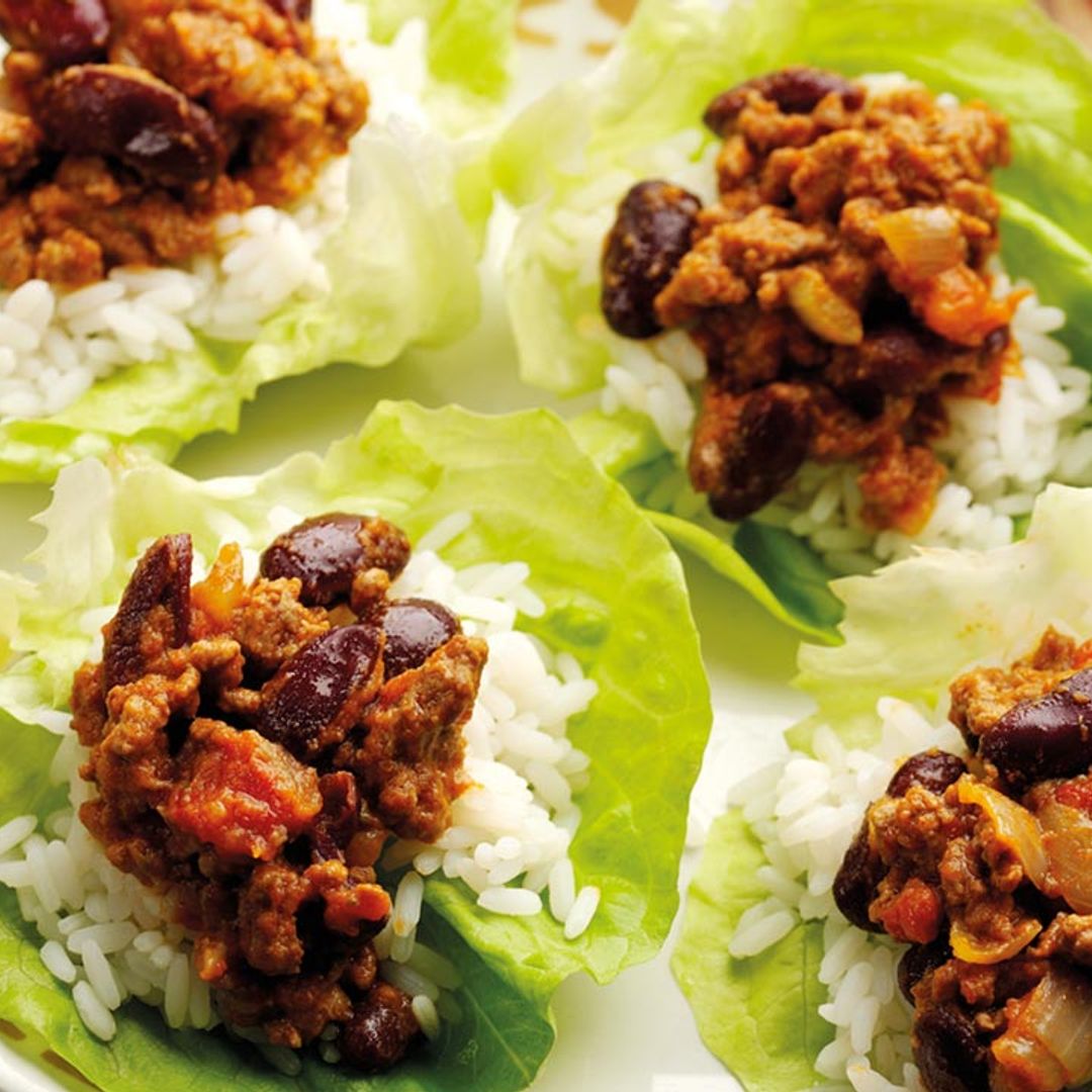 These chilli lettuce boats are the perfect healthy nibbles for your next dinner party