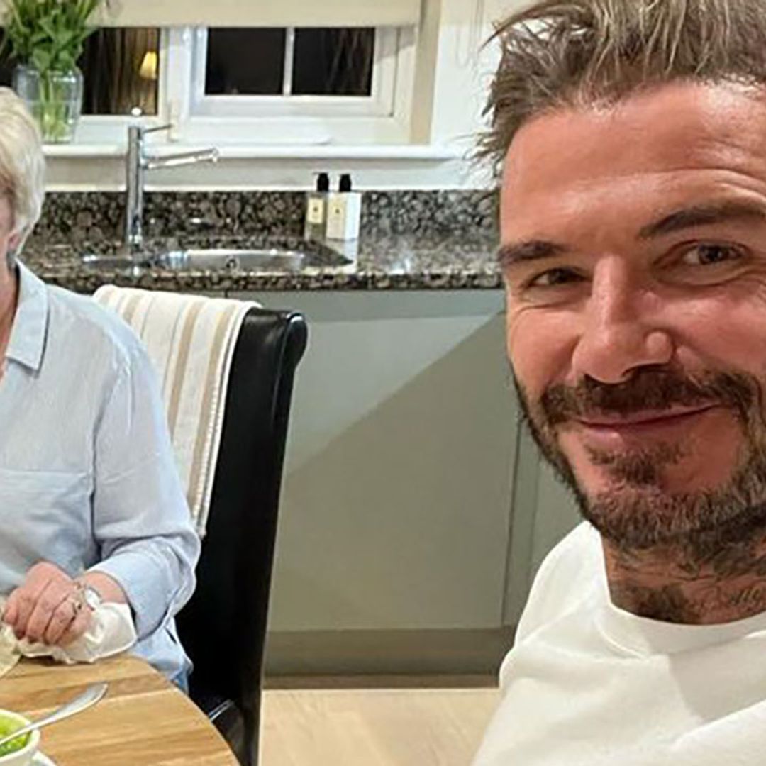 David Beckham shares rare glimpse inside mum Sandra's kitchen during sweet dinner date