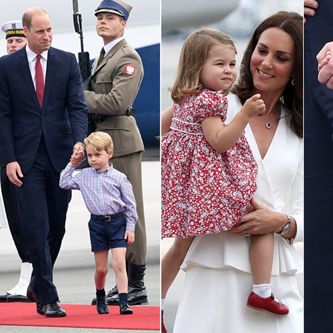 Prince William and Kate Middleton begin royal tour in Poland with George and Charlotte