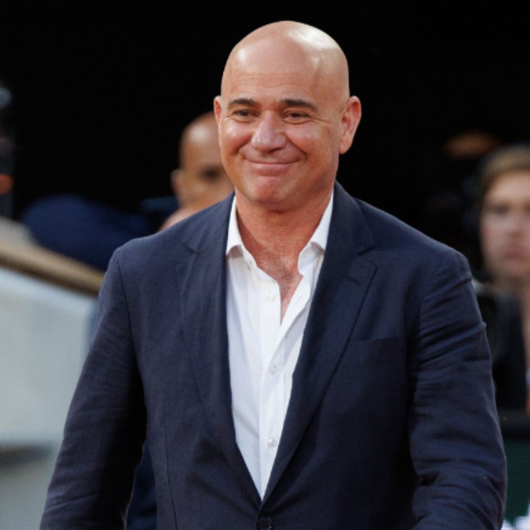 Andre Agassi looks incredible in shirtless then-and-now photos with fellow player Grigor Dimitrov