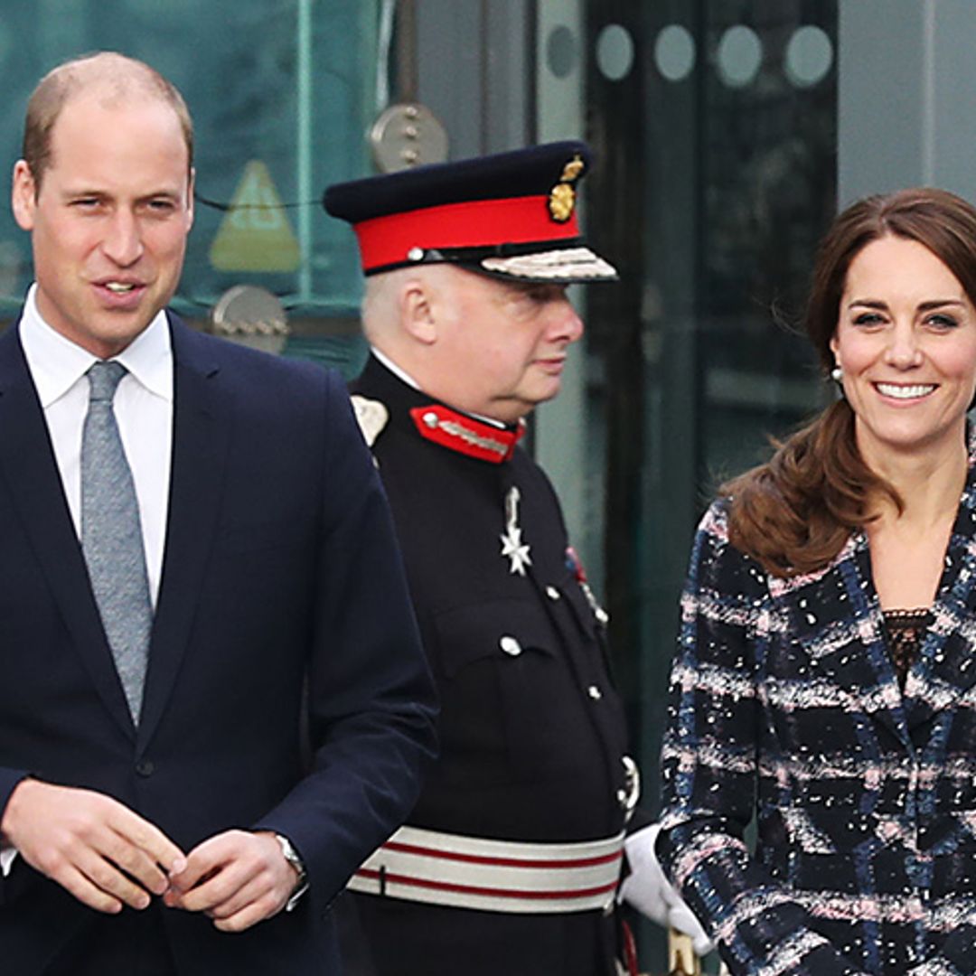 Prince William and Kate go on 'away day' to Manchester