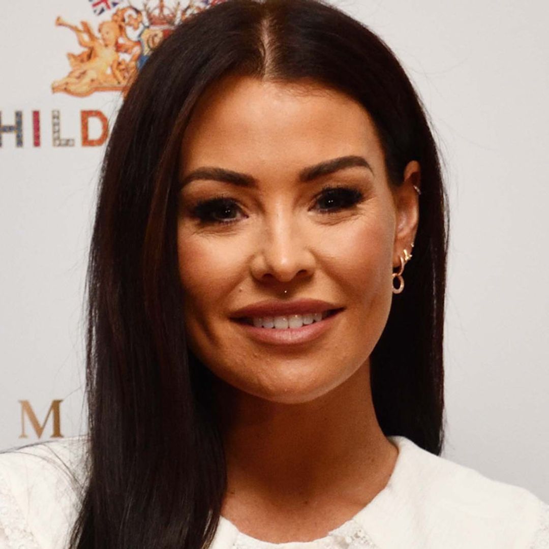 Newly married Jess Wright stuns in nude leather leggings on red carpet