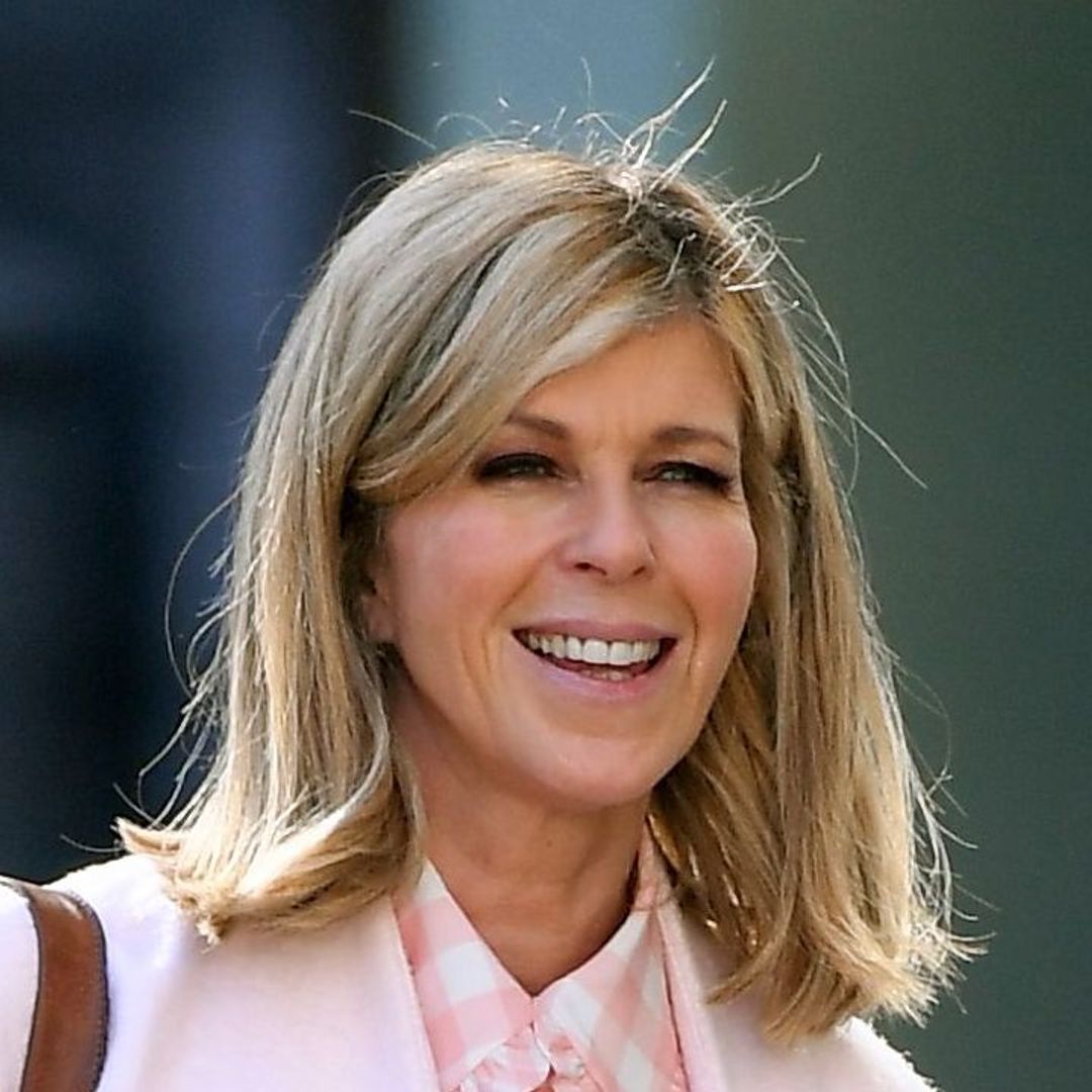 Kate Garraway rocks chic leather jacket as she's pictured in London