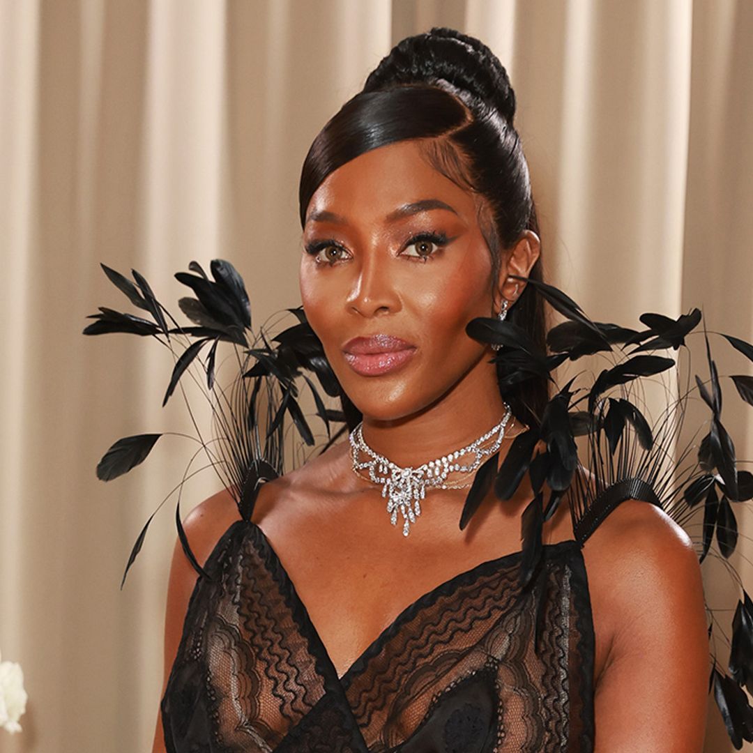 Naomi Campbell just found the new way to wear feathers at British Vogue dinner