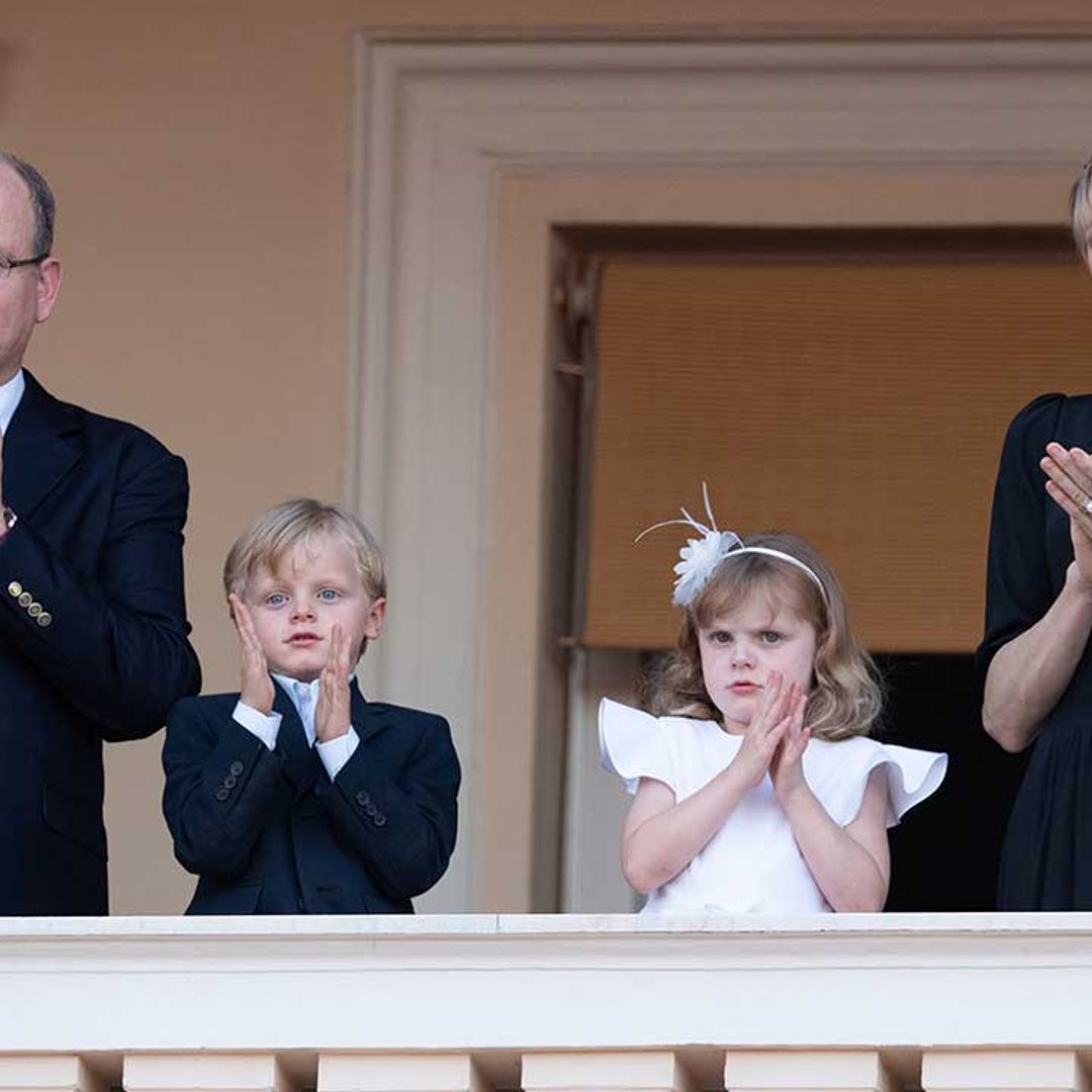 Prince Albert and Princess Charlene make rare public appearance with twins
