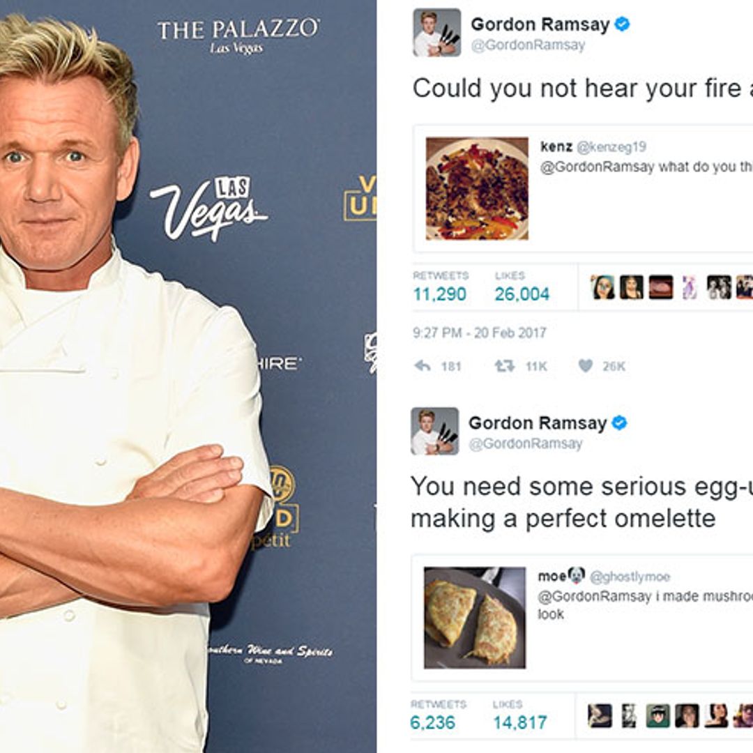 Gordon Ramsay has been rating people's food on Twitter – see his funniest critiques here!