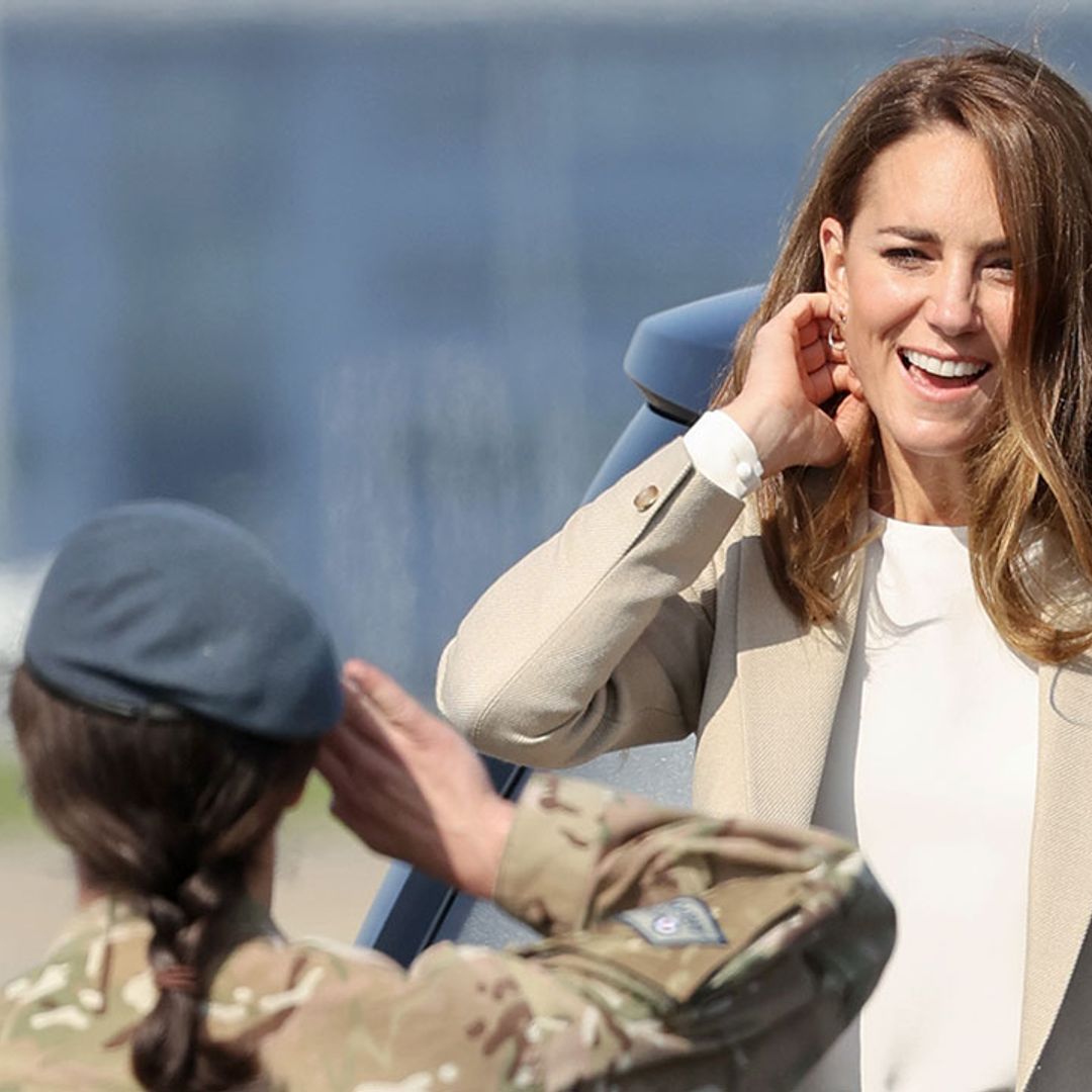 Kate Middleton returns to work with moving visit - best photos