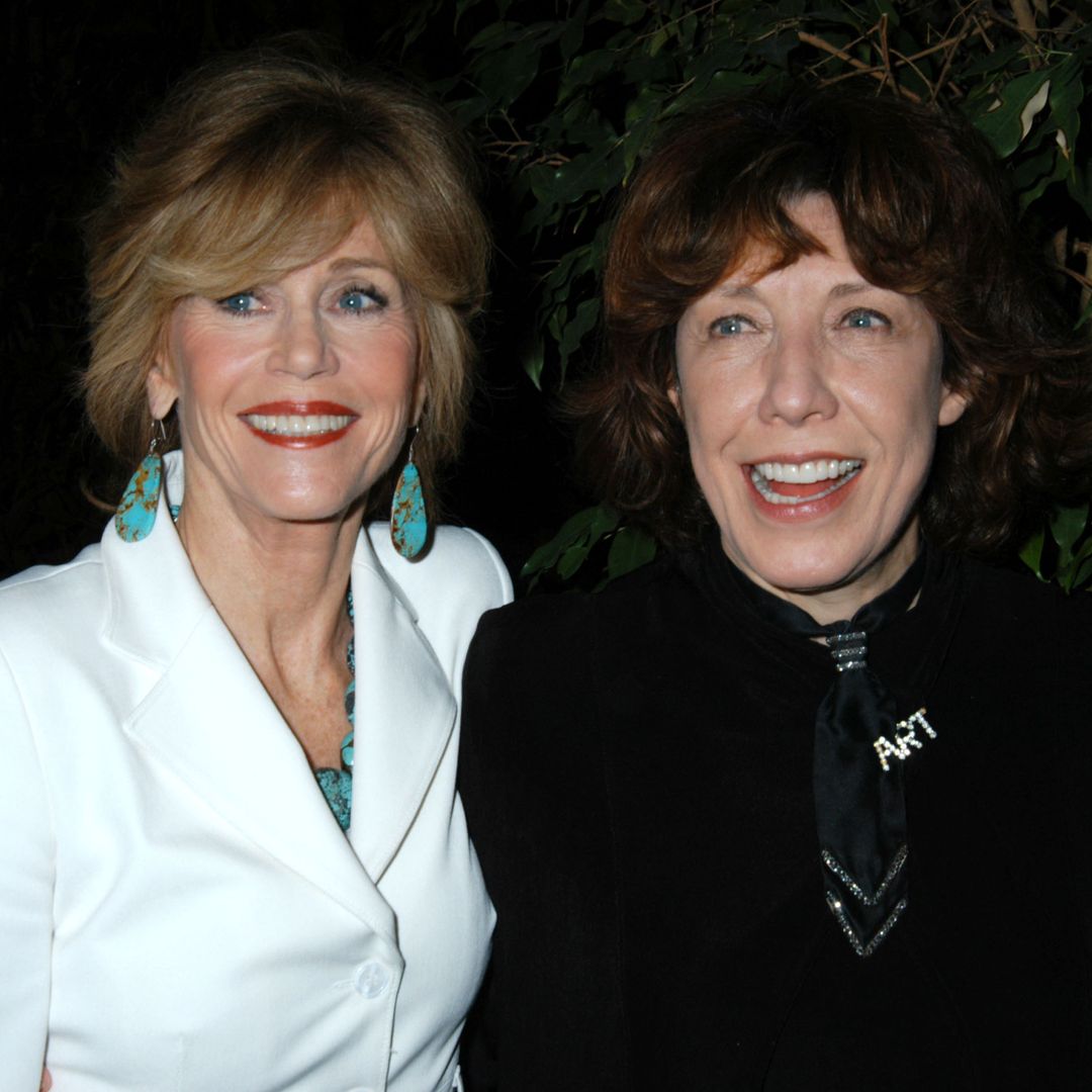 Jane Fonda and Lily Tomlin during Valley Community Clinic Honors Lily Tomlin at Laughter is the Best Medicine Gala at Sheraton Universal Hotel in Universal City, California, United States.