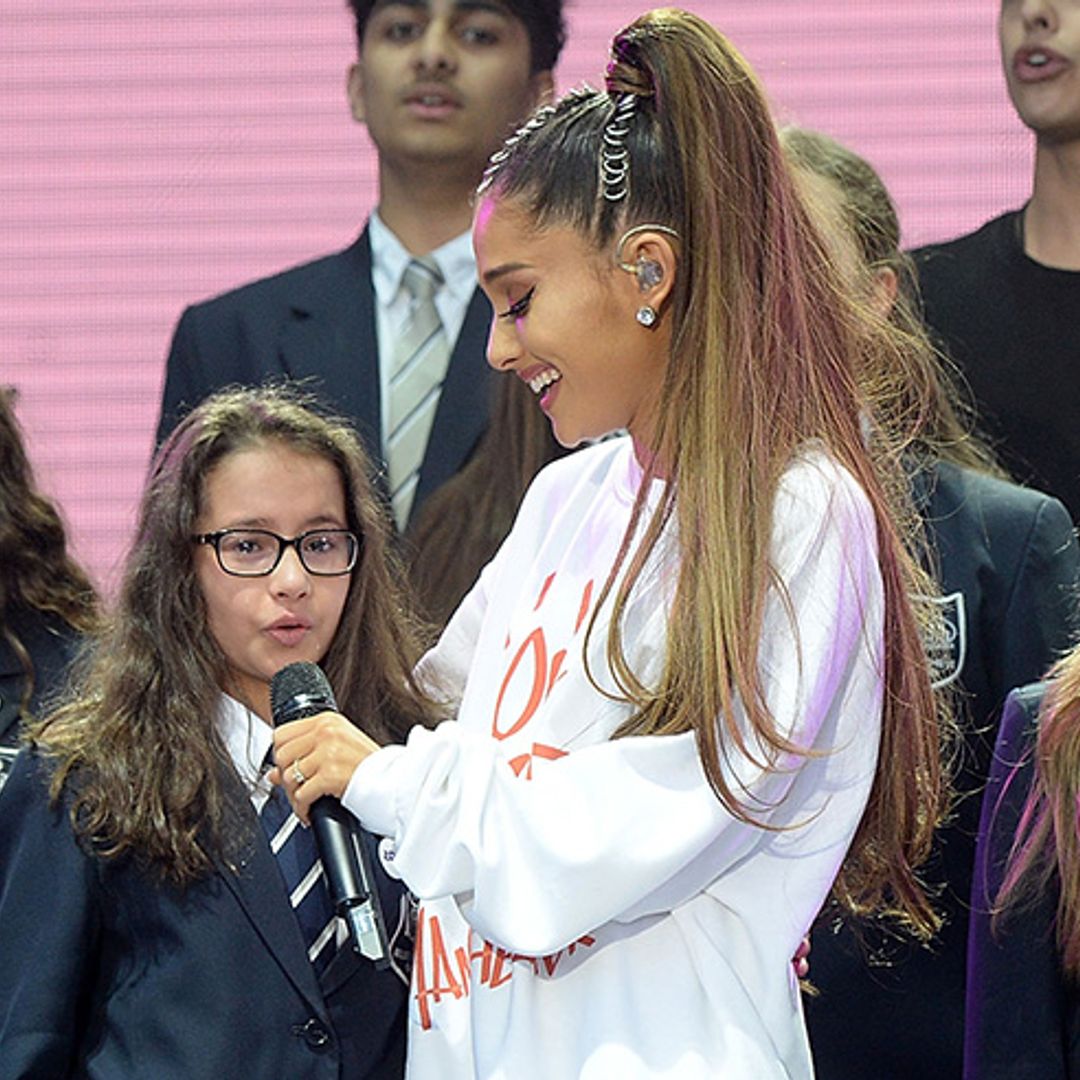 Ariana Grande concert: who was the young schoolgirl singing on stage?