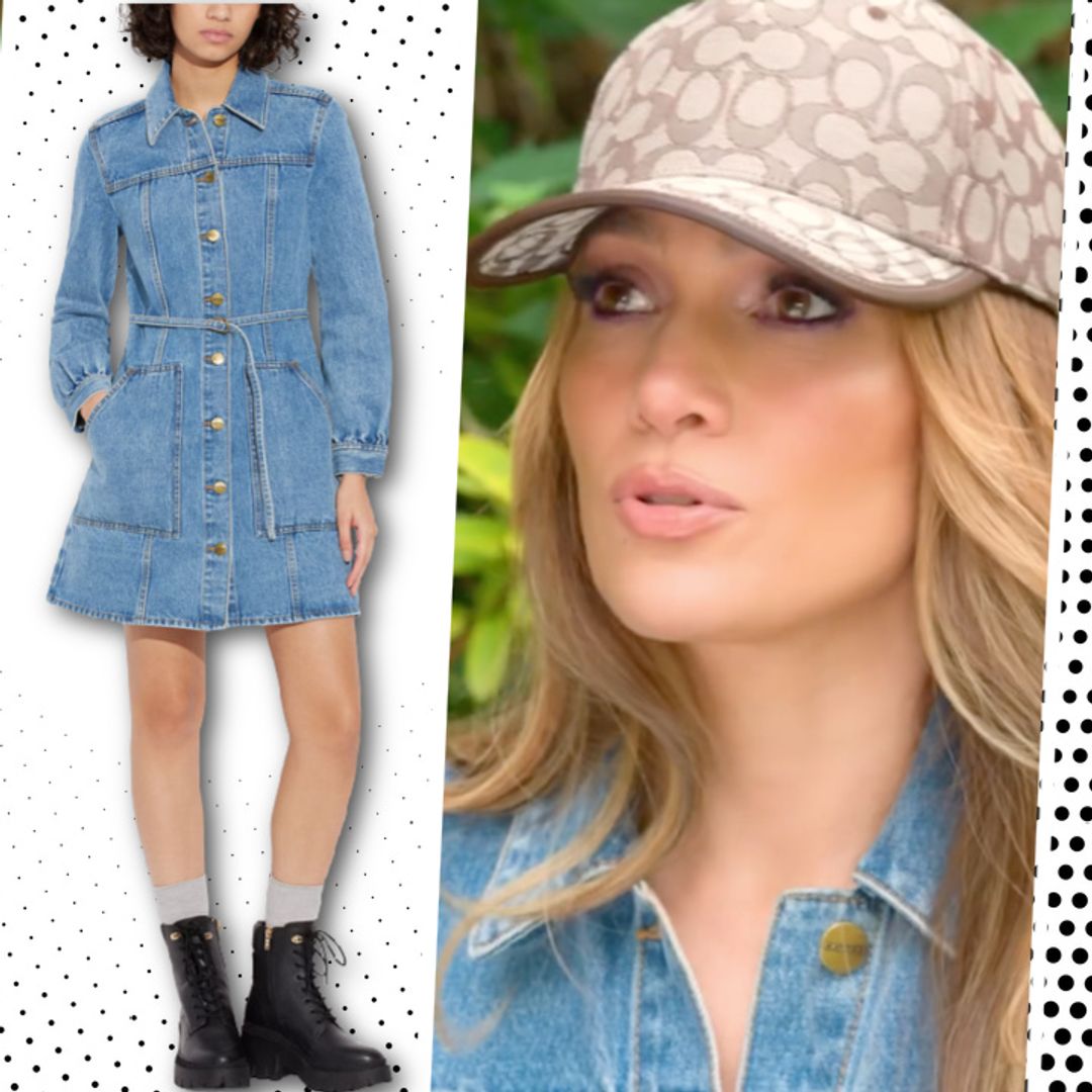 Jennifer Lopez's denim dress is what you need in your wardrobe - and it's 50% off