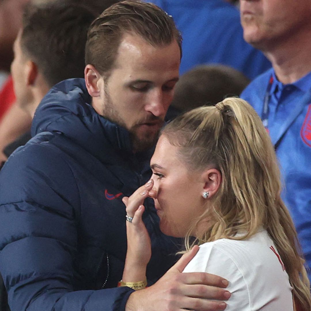 Harry Kane comforts heartbroken wife Katie after she bursts into tears over England's Euro loss
