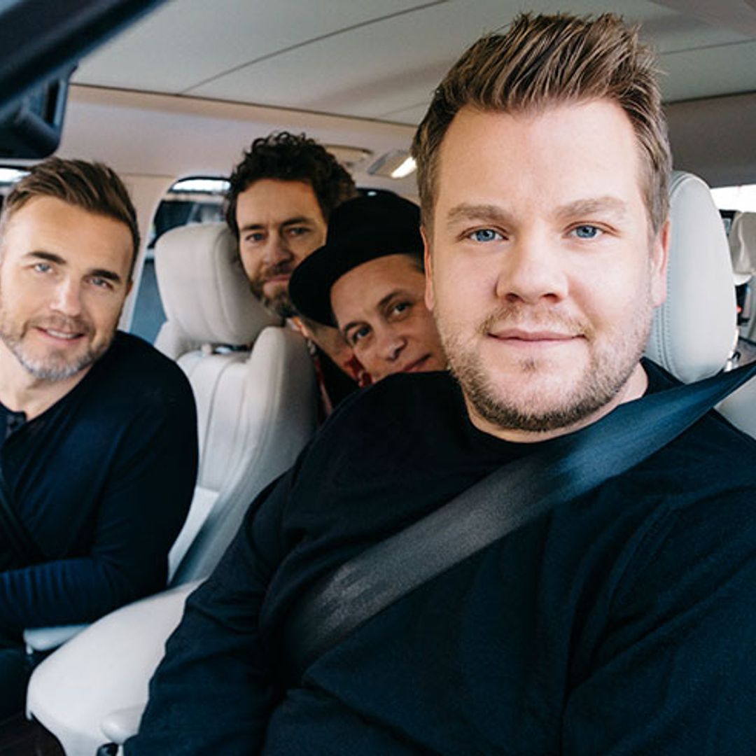 James Corden joined by Take That for special Comic Relief Carpool Karaoke