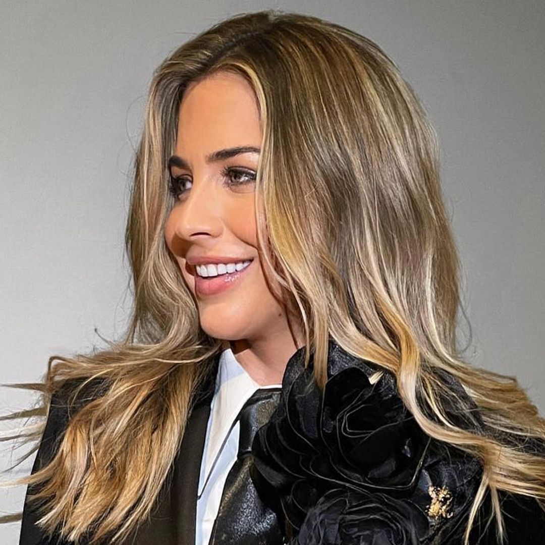 Gemma Atkinson sets pulses racing in figure-hugging ensemble for rare evening away from baby Thiago