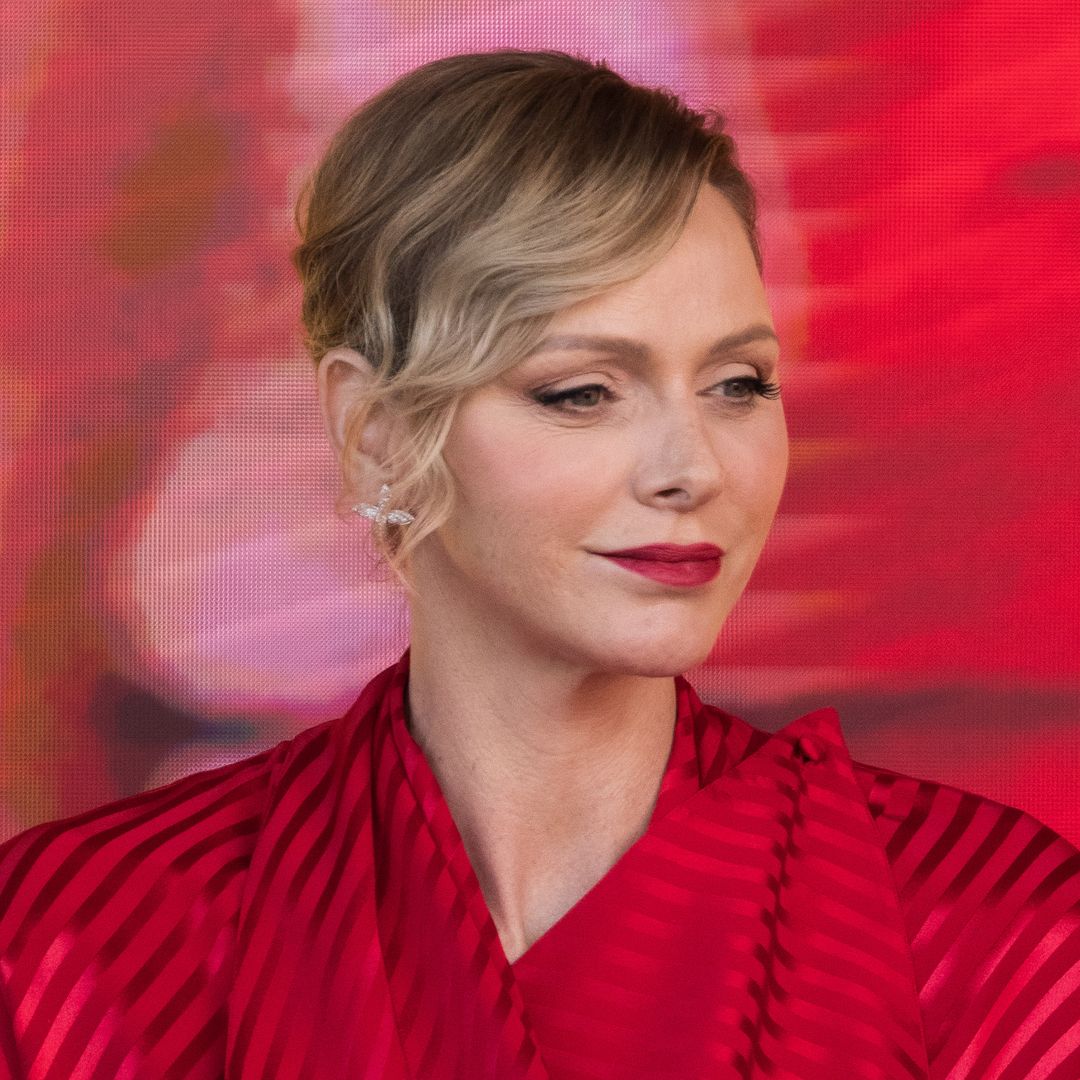 Princess Charlene steals the show in super sculpted cocktail dress