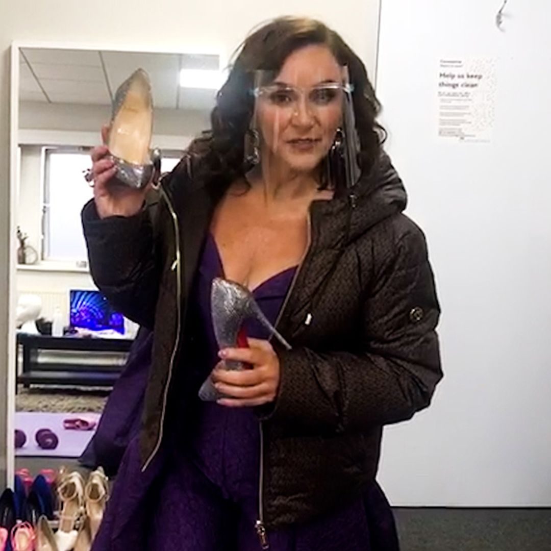 Shirley Ballas shares peek into Strictly dressing room and glamorous launch outfit – video