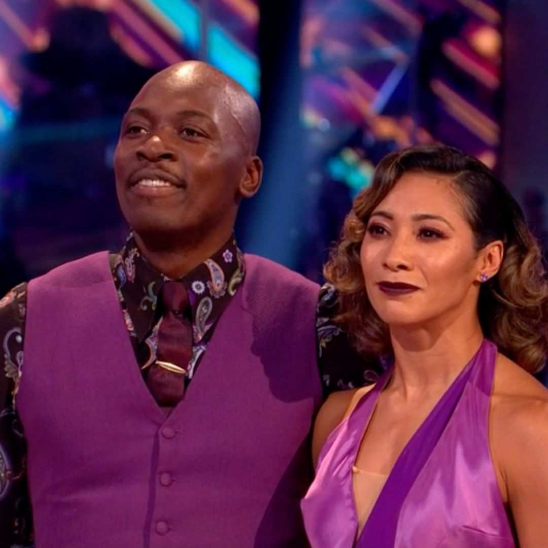 Karen Hauer looks visibly upset on Strictly amid split reports